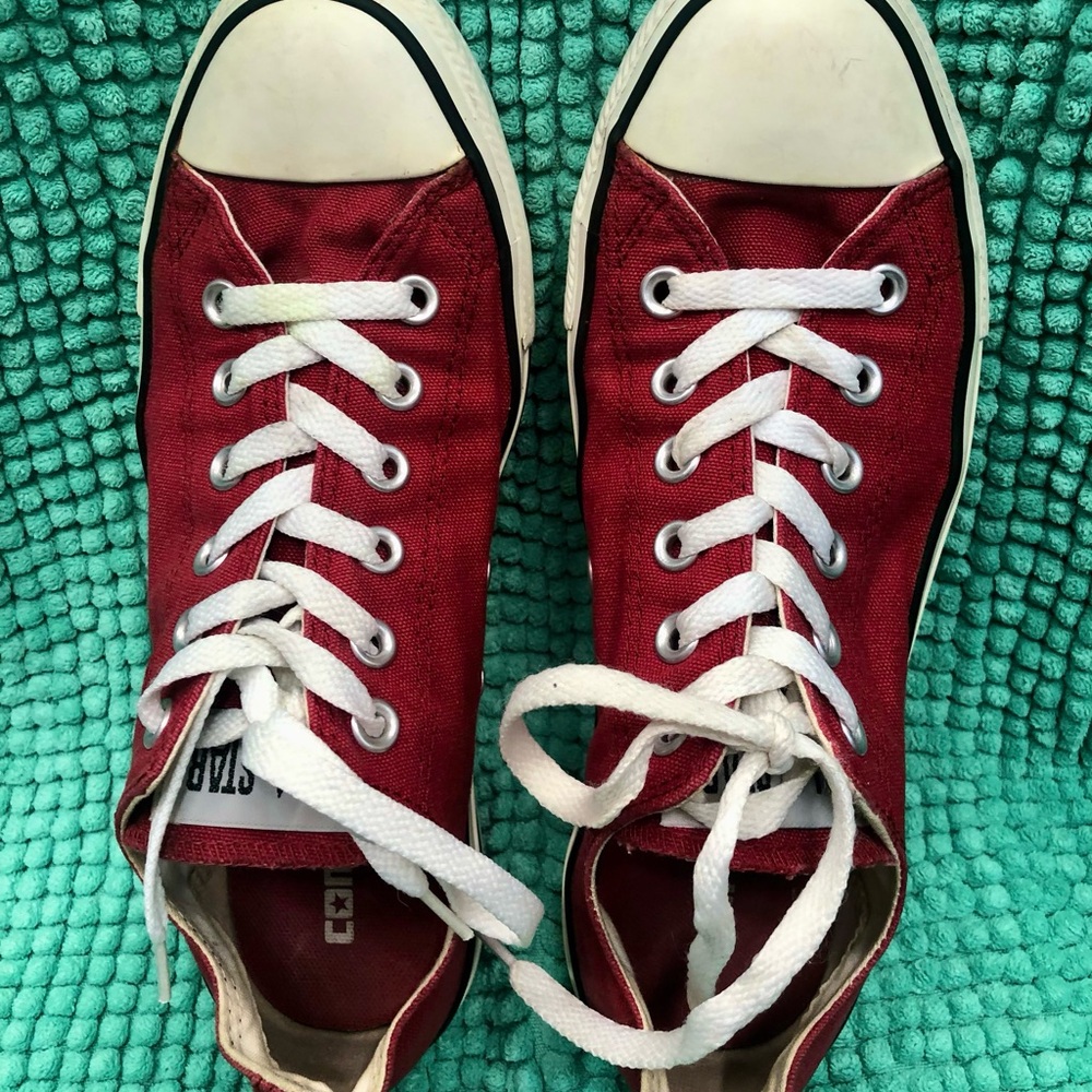 Women’s Converse Classic Red Canvas Low-Top Sneakers